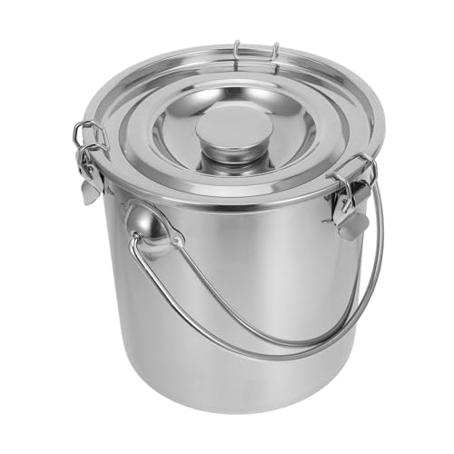 NAMOARLY Stainless Steel Wine Bucket Sealed Lid Large Capacity Multi-purpose Utility Pail