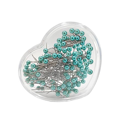 Scatola di spille: spilli 40 mm di lunghezza con testa in polipropilene da 4 mm, sono resistenti, morbidi e facili da usare, in una gamma di bellissimi colori e con una scatola di plastica inclusa, lo rende comodo da riporre.
