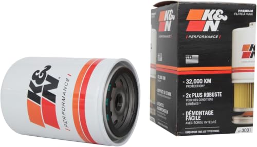 Image of K&N Premium Oil Filter: 20,000 Mile Engine Protection with Wrench Off Nut: Compatible with Select FORD /AUDI /VOLKSWAGEN /MERCURY, HP-3001 (Pack of 12)