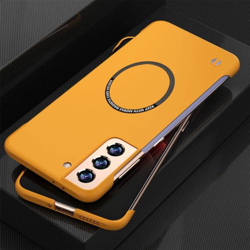 Coque de chargement magnétique pour Samsung S21 antichoc jaune