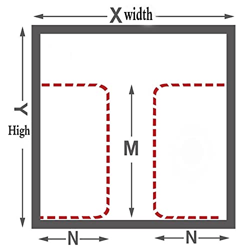 Qulaco Thermocover Insulating Film,Thermal Insulated Noise Reducing Window Curtains Semi-Sheer 40-70% Privacy Window Film, Winter Keep Warm Curtain,Punch-Free,Customizable #TOP4