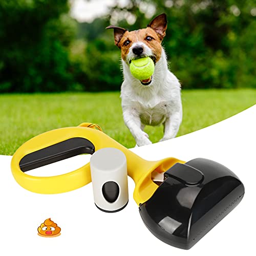 Image of GLOGLOW Dog Pooper Scooper with Trash Bag Dispenser, Portable Dog Poop Picker Waste Cleaner for Walks, Travel, and Camping, Heavy Duty Pet Waste Removal Tool (Black)