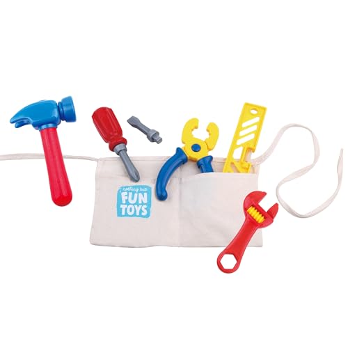 Nothing But Fun Toys Let's Play Tool Belt Playset Designed for Children Ages 2+ Years, Multicolor (211058)
