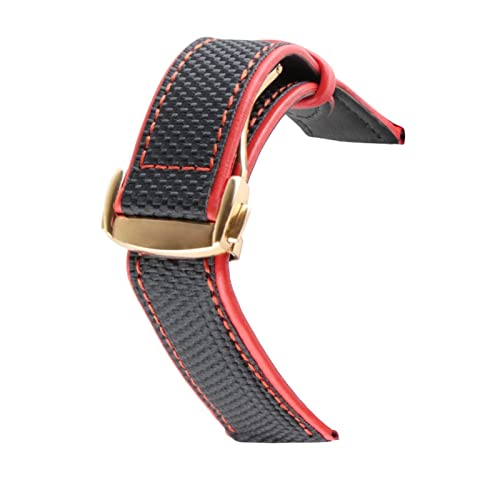 [X] iC~bNXU[LoXEHb`ohtBbg fit for OMEG-AXs[hV[}X^[AT150 19mm 20mm 21mm 22mm 23mmEHb`Xgbv50̕(Blackred2 gold)