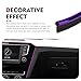 Foelony Car Interior Trim Strips, 32.8Ft Flexible Electroplated DIY Car Gap Insert Strip with Installing Tool, Door Dashboard Gap Filler, Universal Car Decor Accessories (Purple)