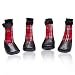 PUPTECK Anti-Slip Dog Socks with Straps Traction Control Waterproof Paw Protector for Indoor Outdoor Wear Red Large