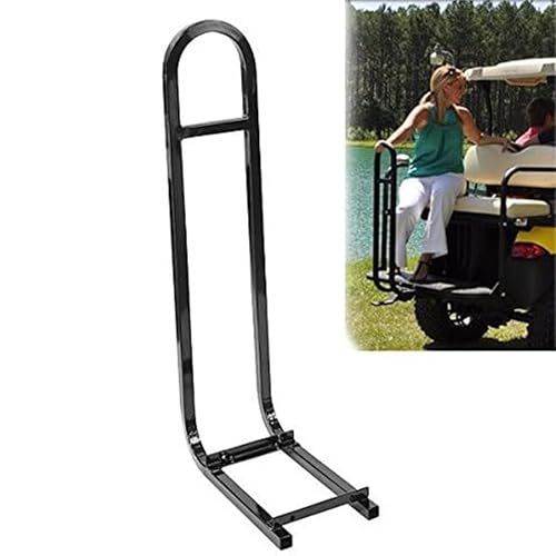 Huskey Golf Cart Rear Seat Safety Grab Bar U-Shaped Hand Rail for Club CAR DS/Precedent Models, One Solid Piece with Mounting Hardwareâ€¦