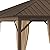 Outsunny 10' x 12' Hardtop Gazebo Canopy with Galvanized Steel Roof, Aluminum Frame, Permanent Pavilion with Top Hook, Netting and Curtains for Patio, Garden, Backyard, Deck, Lawn, Brown