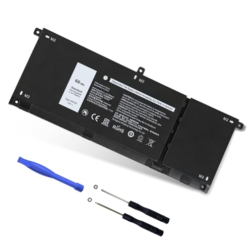 RUEMIU Upgraded 66Wh H5CKD 15V Laptop Battery Replacement for Dell Inspiron 5400 5406 7405 7300 7306 7500 7506 2-in-1 Silver 5502 5402 5501 Series Latitude 3510 3410 9077G TXD03 and More