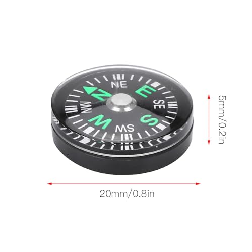 Brújula compacta multifuncional de plástico 12 pcs 20mm miniatura 2