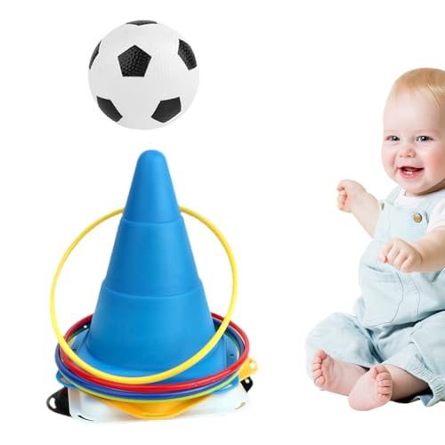 Juego de lanzamiento de anillos para niños - Juegos de carnaval para interiores y exteriores, juego de lanzamiento en el patio trasero, 12 anillos de lanzamiento, juego de césped de jardín para niños