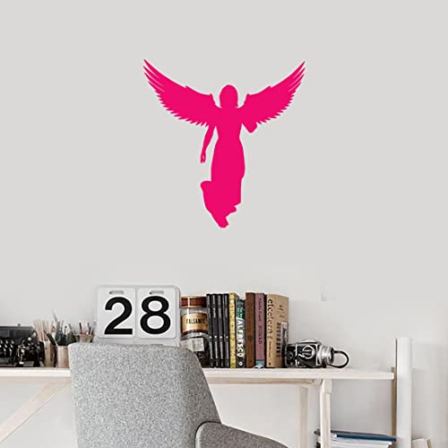 Image of Angel With Wings (Pink) (Set Of 2) Premium Waterproof Vinyl Decal Stickers For Laptop Phone Accessory Helmet Car Window Bumper Mug Tuber Cup Door Wall Decoration