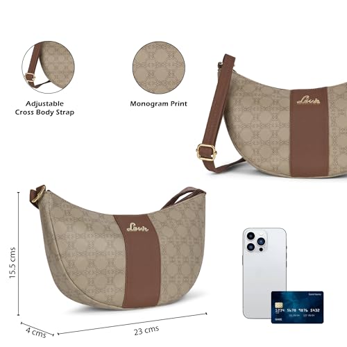 Image of Lavie Women's Mono Bonnie Hobo Cross Body Sling Bag | Ladies Purse Handbag | Gift for Women