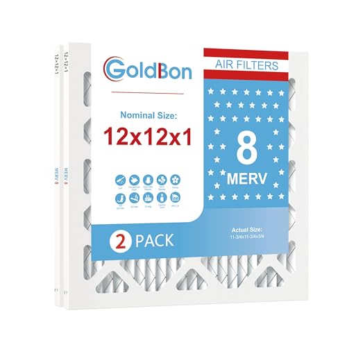 Image of 12x12x1 MERV 8 Air Filter 2-Pack for HVAC Furnace