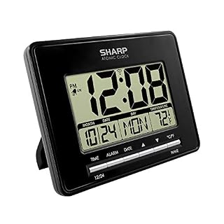 UPC 049353000268 product image for Sharp Atomic Desktop Clock – Auto Set Digital Alarm Clock - Atomic Accuracy - Ea | upcitemdb.com
