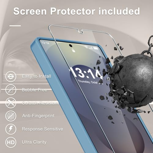 Image of YENAPOON for Samsung Galaxy S25 Ultra Case, Matte Magnetic Phone Cover, Lavender Purple