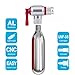 CO2 Bike Tire Inflator, Quick & Easy Presta and Schrader Valve Compatible Bicycle Pump for Road and Mountain Bikes Include Sleeve and No CO2 Cartridges