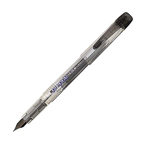 Platinum Preppy Fountain Pen, 0.5mm Medium Nib, Black (PPQ-200 M Black)