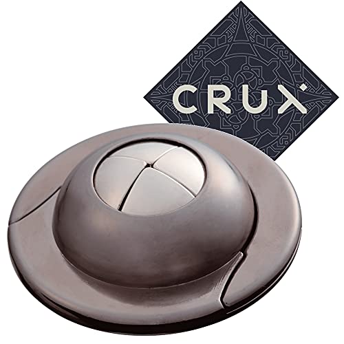Hanayama Cast UFO Puzzle - Nivel 4 de 6 - Bastante duro - Incluye calcomanía Crux
