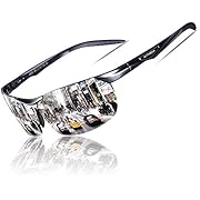 KITHDIA Sonnenbrille Herren Polarisierte Sportbrille Fahrerbrille Al-Mg Metall Rechteckig Rahme Cat3 CE S6502
