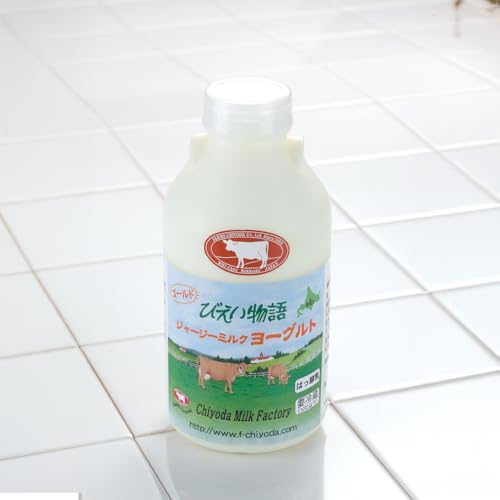 ファームズ千代田 ジャージーミルクヨーグルト500ml×6本 | 冷蔵 北海道 美瑛 牛乳 ノンホモ しぼりたて 搾りたて ヨーグルト [019-62]