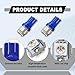 ABOTHGD 10 Pieces 194 LED Bulb 6000K T10 168 2825 W5W 5SMD 5050 Chipsets Super Bright LED Replacement for Car Dome Map Door Courtesy License Plate Side Marker Lights (Blue)