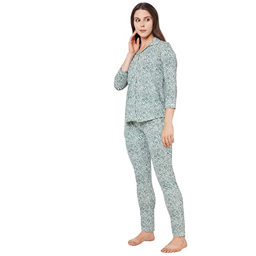 Image of Sweet Dreams Women's Cotton Printed Night Suit Set