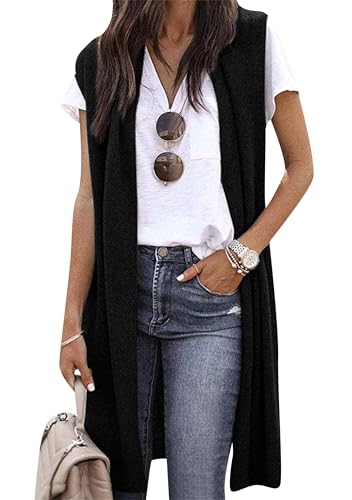 EFOFEI Women’s Sleeveless Cardigan – Elegant Loose Fit EFOFEI Women’s Sleeveless Cardigan – Elegant Loose Fit