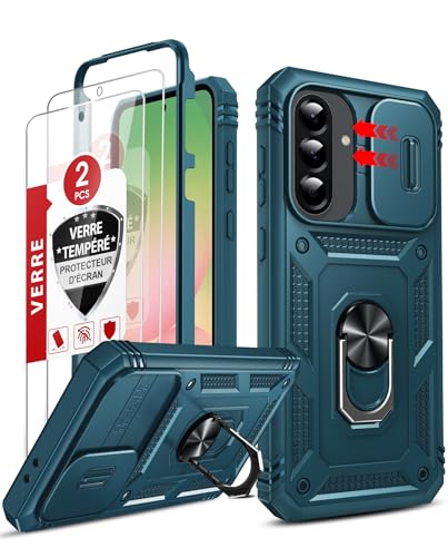 LeYi Coque pour Samsung A56 / A36 5G avec 2*Verre Trempé+Anneau Support,Full Protection de la...