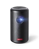 Anker Nebula Capsule Max, Pint-Sized Wi-Fi Mini 200 ANSI Lumen Portable movie Projector, 8W Speaker, 100 Inch Picture, 4-Hour Video Playtime, Outdoor Projector (Renewed)