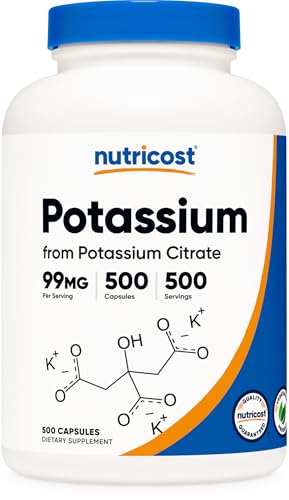 Nutricost Potassium Citrate 99mg 500 Capsules
