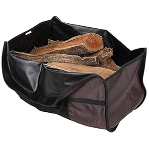 Handgemaakt Brandhout tas hout open haard gereedschap grote capaciteit handtas brandhout dragerhouder koffie brandhout…