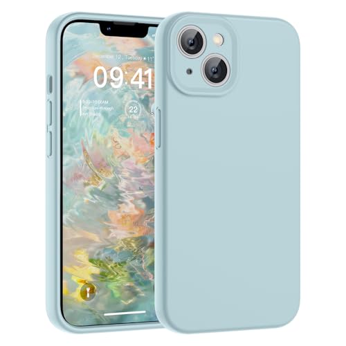 SUPFINE Designed for iPhone 15 Silicone Case Sky Blue - image 1