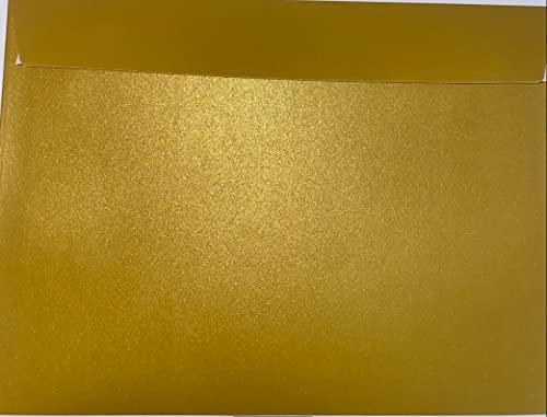 C5 Coloured envelopes for A5 Greeting Cards Christmas Cards Wedding Invitation Crafts 162x229mm- Pack of 30 envelopes (Metallic Gold Peel and Seal)