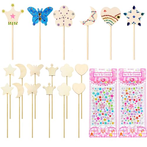 TYXHXTF 12 Piezas Kit Manualidades Niñas, Varitas Mágicas de