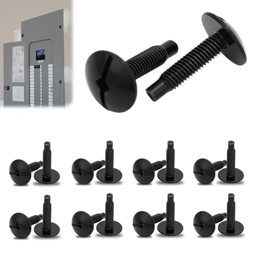 Vis pour panneau électrique perdues ? Lot de 18 vis de rechange noires pour Square D et Siemens
