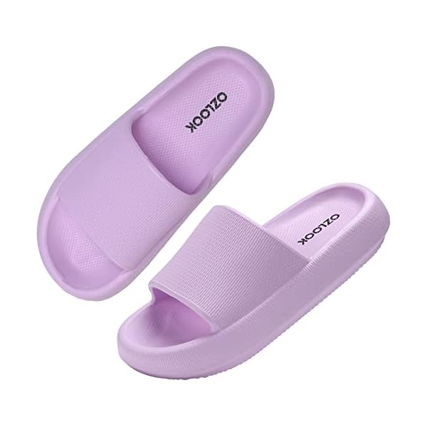 OZLOOK Cloud Slides for Women Men Quickly Dry Non-Slip Pillow Sandals, Soft Thick Sole Indoor and Outdoor Shower…
