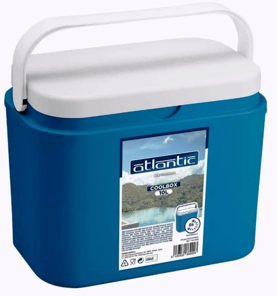 Nevera Portátil   Envio 24h   Nevera Atlantic   La Mejor Nevera portatil para Camping, Playa, o Campo. Coolbox   Maximo Aislamiento, Ligera y Resistente (Pasiva, 10 L)