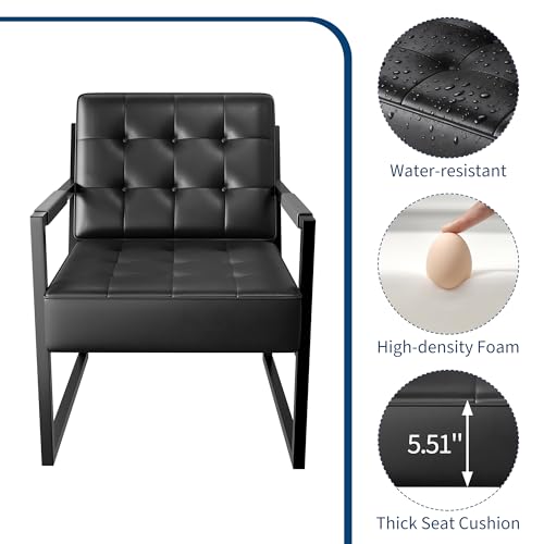 Sillón ergonómico plegable negro miniatura 5