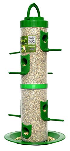 Image of Bird Feeder for Bird Food Jumbo 2 Piece Blue