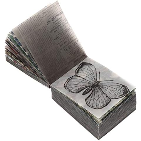 EXCEART Vintage Scrapbook Material Paper Set Cover