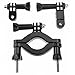 Goliton Bike Bicycle Rig Roll Bar Mount Handlebar Seatpost for Gopro Hero4/3+/3/2/1- Black