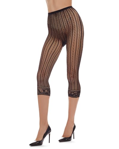 MeMoi Moonlight Blue Linear Footless Net Tights4