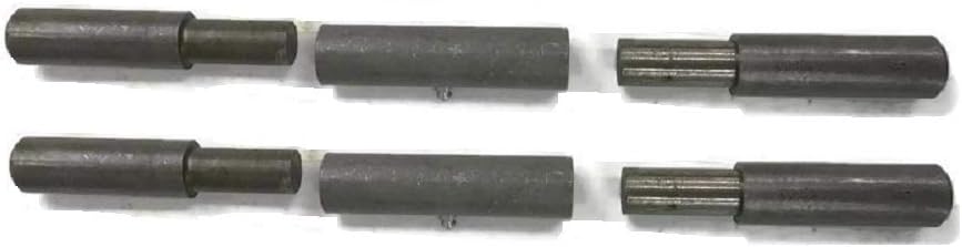 2 Piece 10" Weld on Straight Greaseable Ramp Door Hinge Pipe Cargo Utility Trailer Steel Heavy Duty