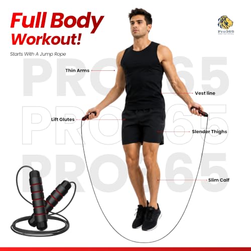 Image of PRO365 Adjustable Hand Gripper with Counter & Skipping Rope Combo | 5-60 KG Grip Strength Trainer with Mechanical Repetition Counter | Adjustable Speed Jump Rope for Cardio, Strength Training, Home Gym & Fitness