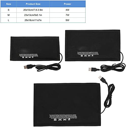Manta térmica para reptiles con temperatura ajustable USB miniatura 2