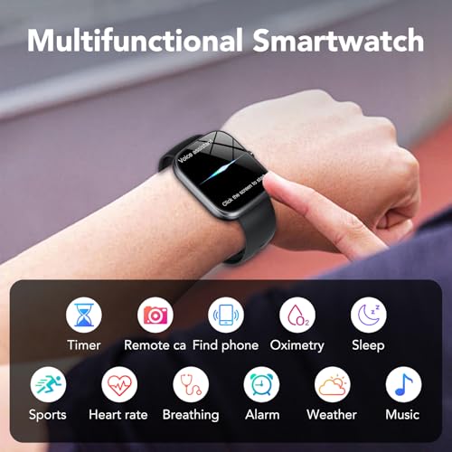 Smartwatch für Herren Damen,1,91' Voll Touch Smart watch mit Bluetooth Anrufe,100+Sportmodi IP68...
