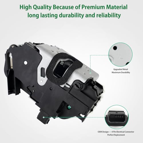 Image of Rear Left Driver Side Latch Lock Power Door Latch Actuator Compatible with Ford Explorer F-150 Mustang Taurus 2009-2019 Replace 9L3Z-5426413-A