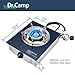 Dr.Camp Propane Gas Stove 12000 BTU Single Burner Glass Top Outdoor Camping Stove with CSA Listed Regulator and Gas Hose