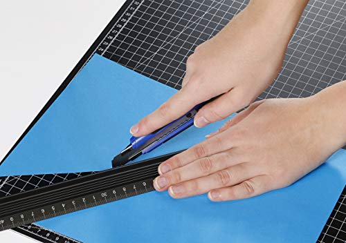 Vantage Snijmat, Zelfherstellend, aan Beide Zijden Bruikbaar, Met Raster, Zwart, 60 x 90 cm, 1 Stuk - Image 4